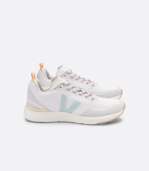 Veja Impala Engineered-mesh Eggshell Menthol Női Futócipő Fehér Szürke | GNK5571BP