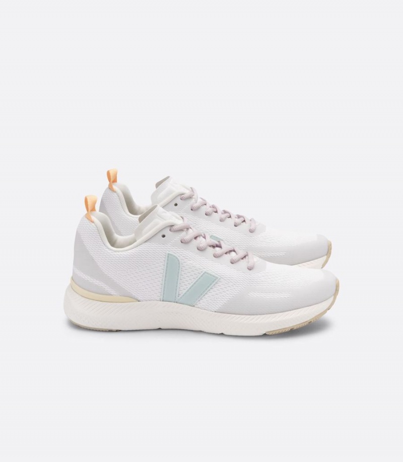 Veja Impala Engineered-mesh Eggshell Menthol Férfi Futócipő Fehér Szürke | SDZ999FD